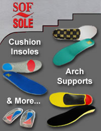 Sof Sole Arch Supports and Cushion Insoles