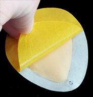 pedag drop metatarsal arch supports peeled away