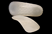 Poly-Flex High Orthotic Style Arch Supports uncovered for people with medium to higher arches