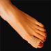 Pedifix 6 inch gel toe sleeves cut short and on big toe